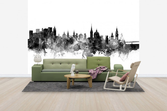 PHOTOWALL / Salzburg Skyline Black (e50161)