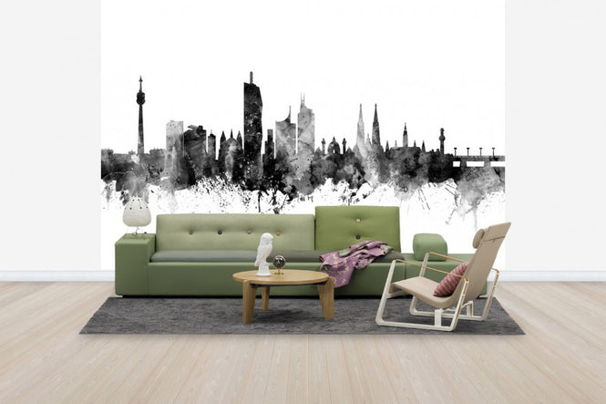 PHOTOWALL / Vienna Skyline Black (e50173)