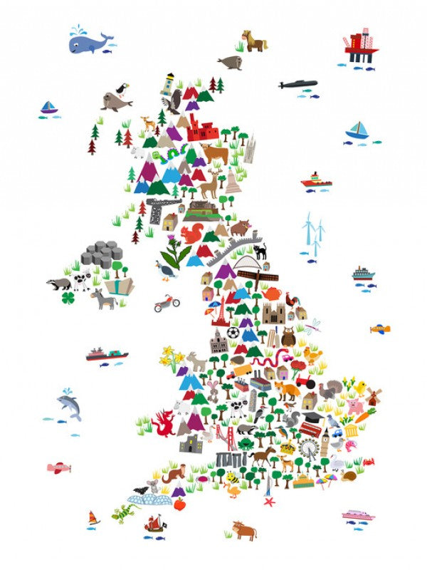 PHOTOWALL / Animal Map UK (e50179)
