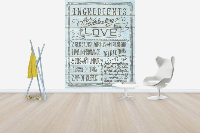 PHOTOWALL / Ingredients for Life I Blue (e31003)