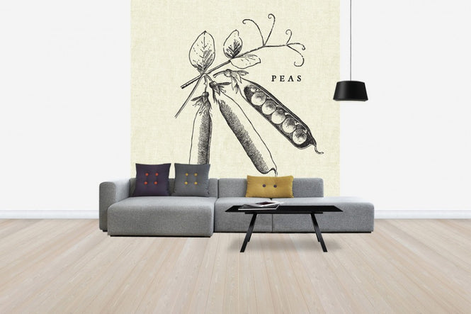 PHOTOWALL / Kitchen Illustration - Peas (e31008)
