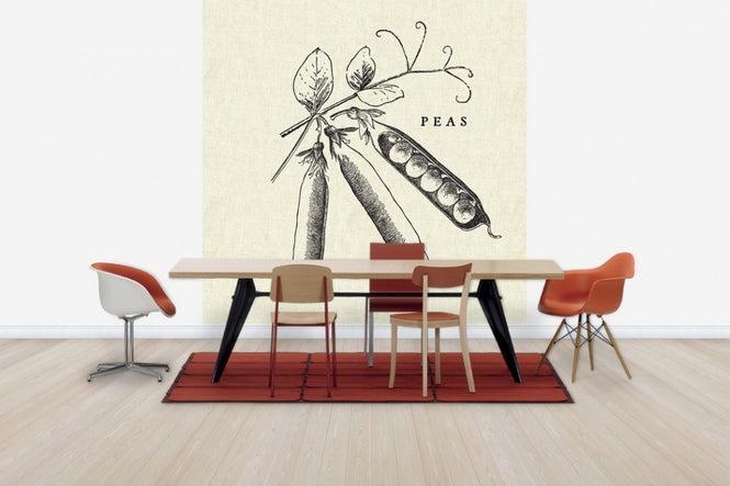 PHOTOWALL / Kitchen Illustration - Peas (e31008)