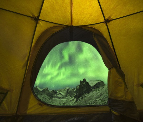 PHOTOWALL / Aurora Borealis Seen from Tent, Alaska (e31087)
