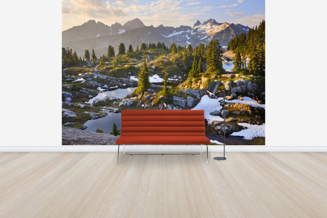 PHOTOWALL / Sunrise at Alpine Lake Basin, USA (e31133)
