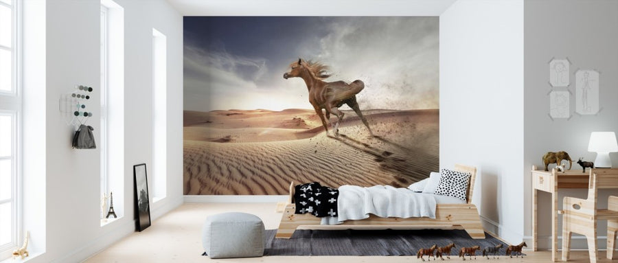 PHOTOWALL / Running Horse in the Desert (e310662)