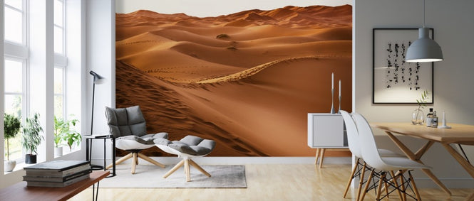 PHOTOWALL / Desert Sand Foot Prints (e310637)