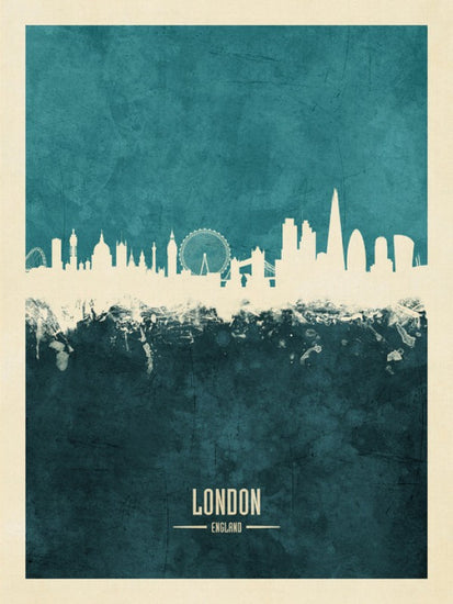 PHOTOWALL / London England Skyline Blue (e310702)