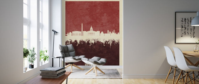 PHOTOWALL / Washington DC Skyline Red (e310747)