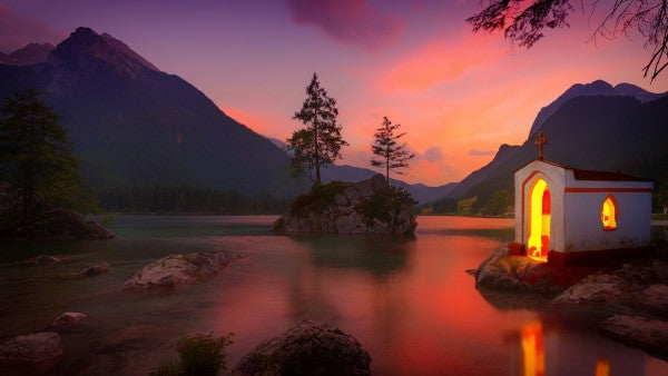 PHOTOWALL / Sunset in the Lake (e310767)