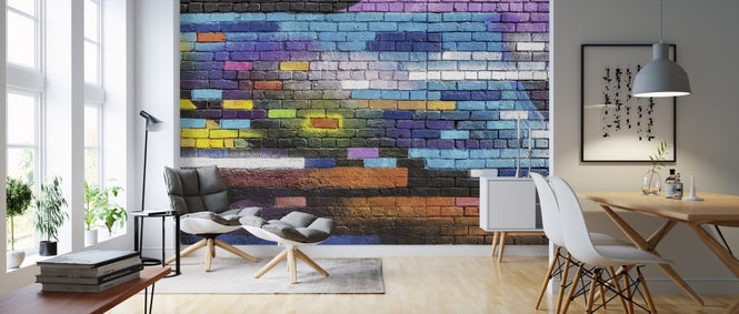 PHOTOWALL / Colorful Brick Wall (e310830)
