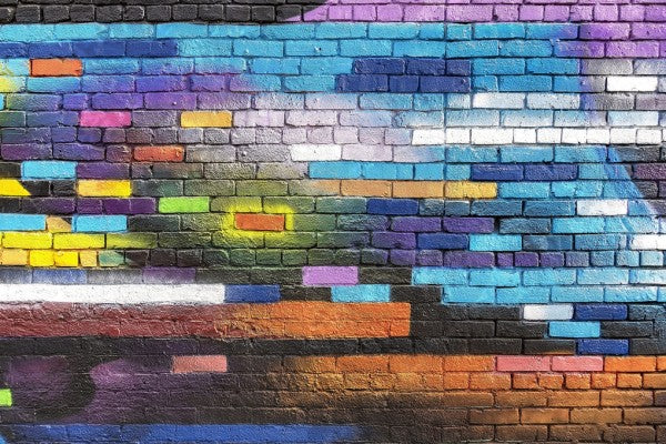 PHOTOWALL / Colorful Brick Wall (e310830)