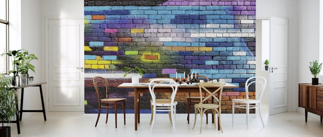PHOTOWALL / Colorful Brick Wall (e310830)