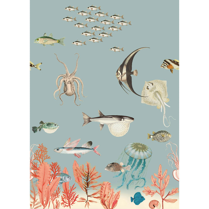 rasch ラッシュ / Wall mural / 557497 【4パネル1セット】 (Onszelf Stories)