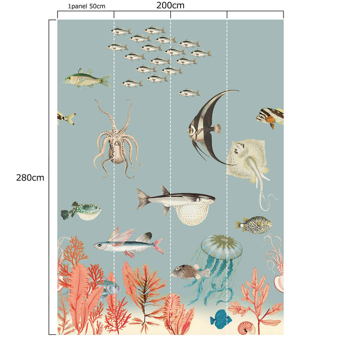 rasch ラッシュ / Wall mural / 557497 【4パネル1セット】 (Onszelf Stories)