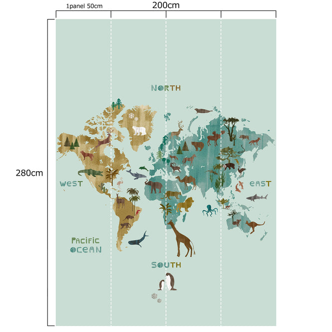 rasch ラッシュ / Wall mural / 557749 【4パネル1セット】 (Onszelf Stories)
