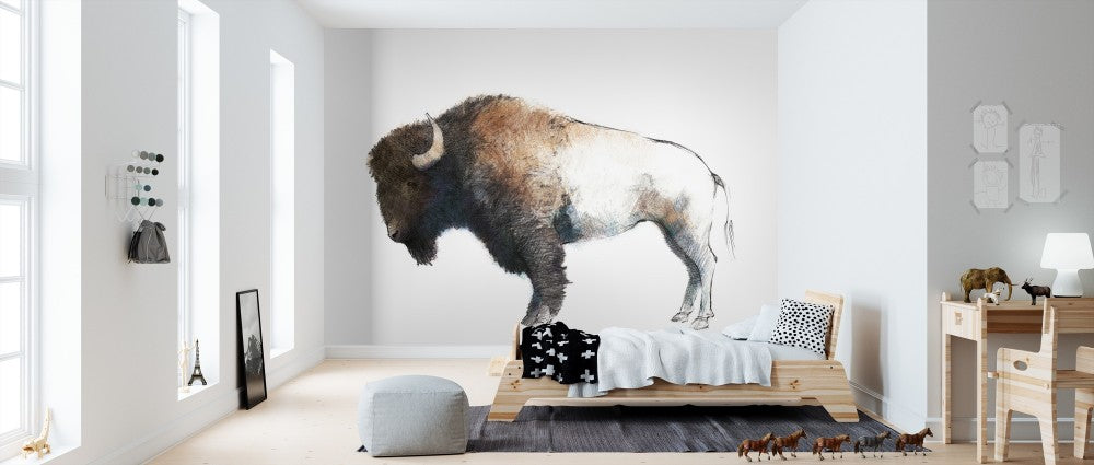 PHOTOWALL / Colorful Bison Dark Brown (e311145) | 輸入壁紙専門店