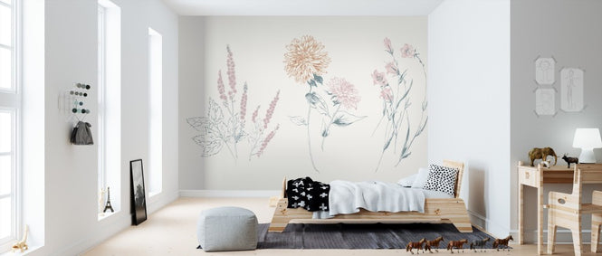 PHOTOWALL / Flowers on White VIII Contemporary (e311222)