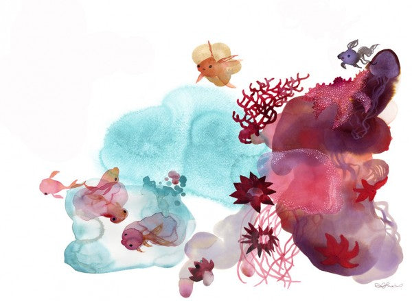 PHOTOWALL / Water Color Coral IV (e311291)