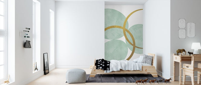 PHOTOWALL / Gold Rings - Mint (e311315)