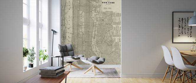 PHOTOWALL / Newsprint NYC Map (e311340)