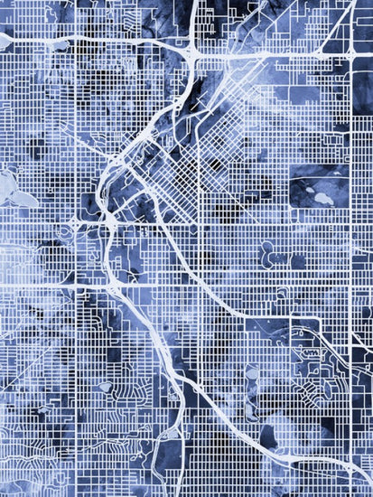 PHOTOWALL / Denver Colorado Street Map (e311382)