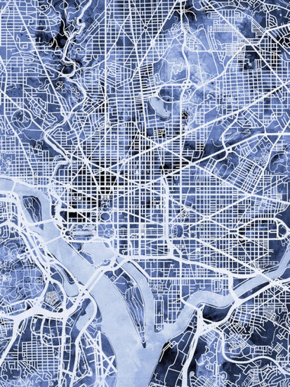 PHOTOWALL / Washington DC Street Map (e311385)