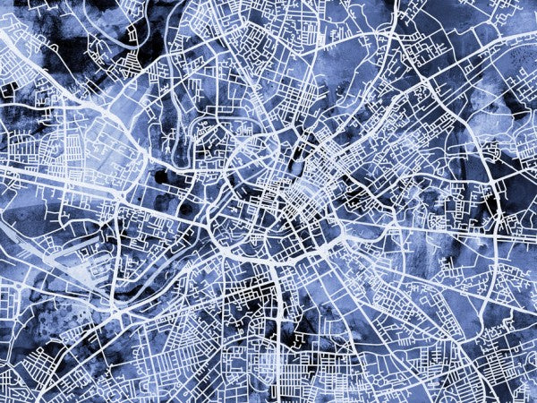 PHOTOWALL / Manchester England Street Map (e311387)