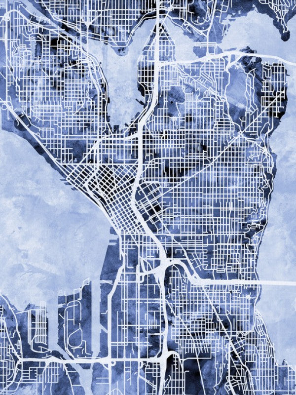 PHOTOWALL / Seattle Washington Street Map (e311393)