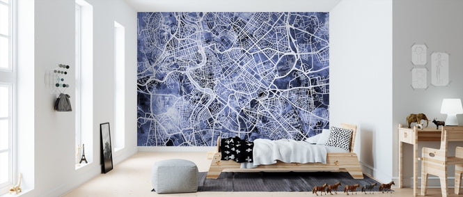 PHOTOWALL / Rome Italy City Street Map (e311396)