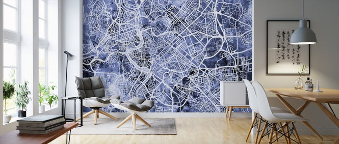 PHOTOWALL / Rome Italy City Street Map (e311396)