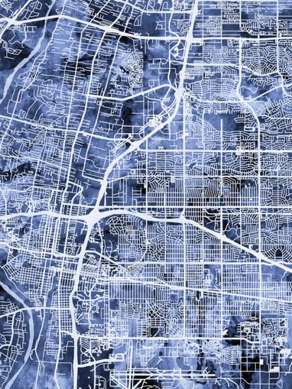 PHOTOWALL / Albuquerque New Mexico City Street Map (e311399)