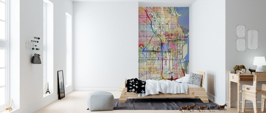 PHOTOWALL / Chicago City Street Map (e311406)