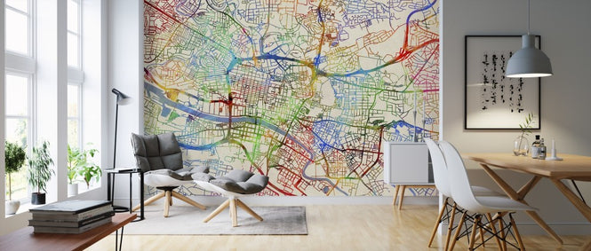 PHOTOWALL / Glasgow Street Map (e311410)
