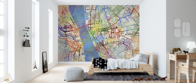 PHOTOWALL / Liverpool England Street Map (e311423)