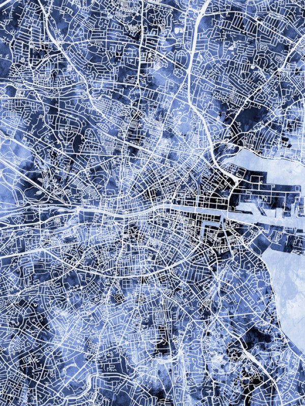 PHOTOWALL / Dublin Ireland City Map (e311441)