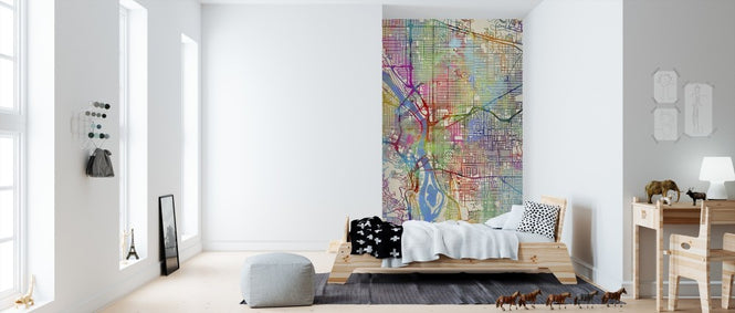 PHOTOWALL / Portland Oregon City Map (e311444)