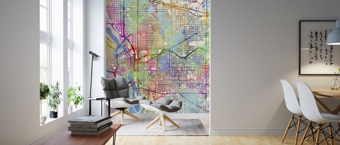 PHOTOWALL / Portland Oregon City Map (e311444)