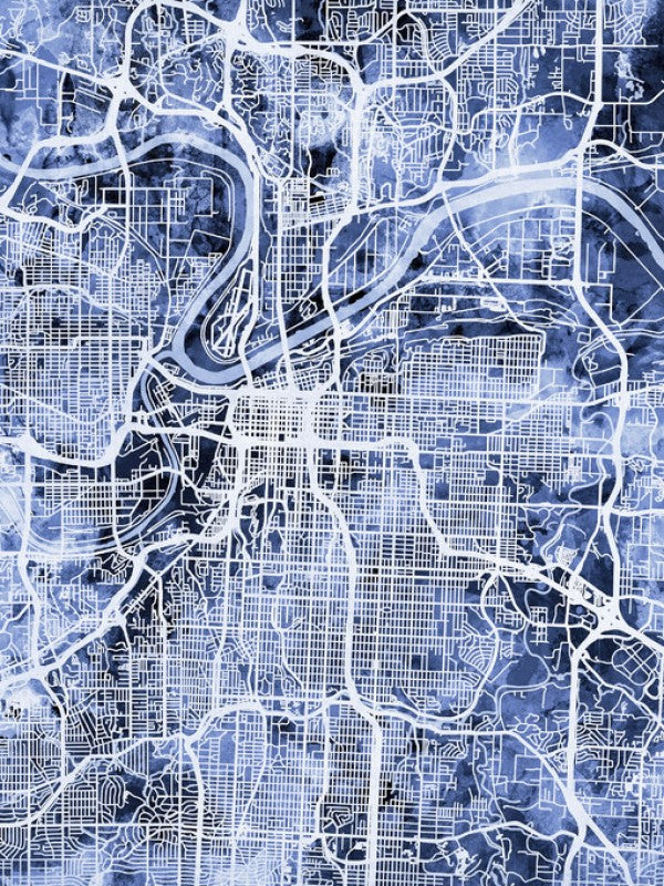 PHOTOWALL / Kansas City Missouri City Map (e311445)