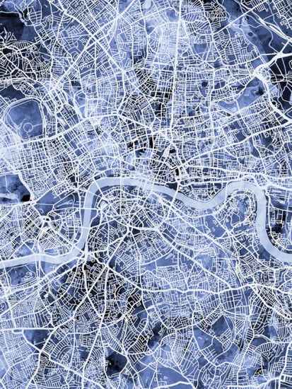 PHOTOWALL / London England Street Map (e311462)