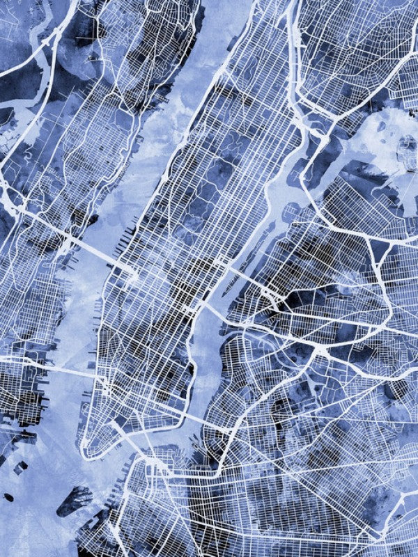 PHOTOWALL / New York City Street Map (e311468)