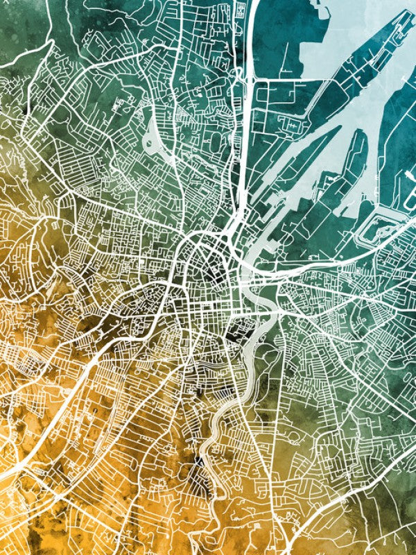 PHOTOWALL / Belfast Northern Ireland City Map (e311470)