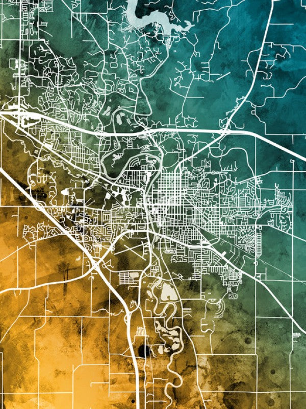 PHOTOWALL / Iowa City Map (e311472)