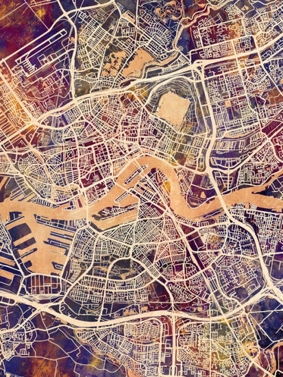 PHOTOWALL / Rotterdam Netherlands City Map (e311479)