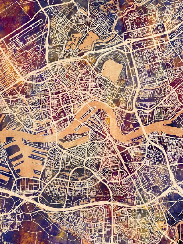 PHOTOWALL / Rotterdam Netherlands City Map (e311479)