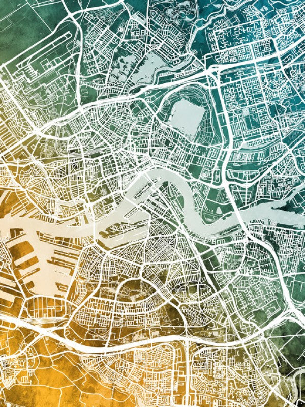 PHOTOWALL / Rotterdam Netherlands City Map (e311482)