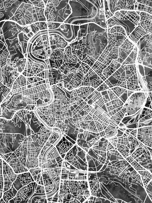 PHOTOWALL / Rome Italy City Map (e311496)