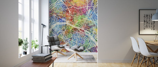 PHOTOWALL / Paris France City Map (e311501)