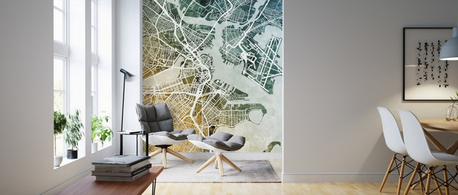 PHOTOWALL / Boston Massachusetts Street Map (e311510)