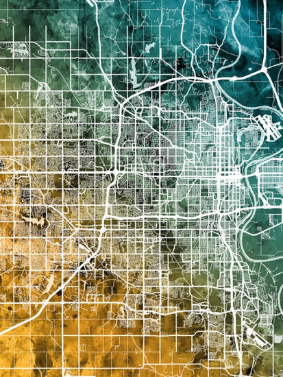 PHOTOWALL / Omaha Nebraska City Map (e311513)