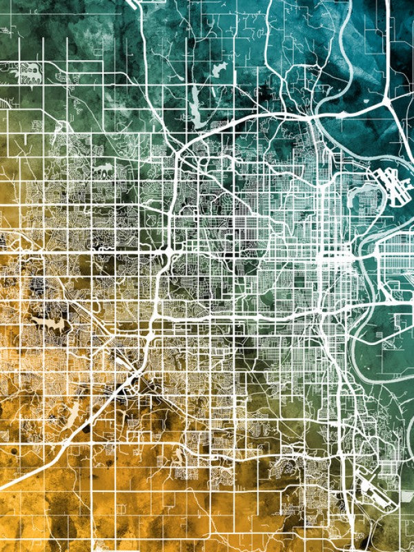 PHOTOWALL / Omaha Nebraska City Map (e311513)